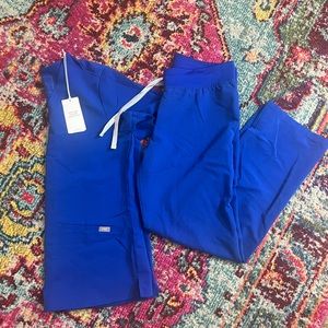 Figs Winning Blue Scrubs